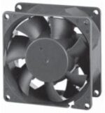 8002759025 PMD2408PMB1-A (2).GN, Вентилятор осевой, 24В DC, 80x80x38мм, подшипник качения, 143куб.м/ч, 55дБА Hirschmann