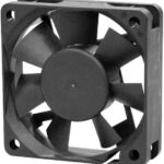 8000611350 MC001611, DC Axial Fan, 12 V, Square, 60 mm, 15 mm, Ball Bearing, 10.6 CFM Hirschmann