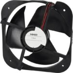 8005831366 17240JA-12M-YA-00, Fan Tubeaxial 12VDC Square - 172mm L x 172mm H Ball 128.2 CFM (3.59m³/min) 2 Wire Leads Hirschmann