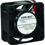 8006103471 1608VL-05W-B40-B00, Fan Tubeaxial 24VDC Square - 40.1mm L x 40.1mm H Ball 8.8 CFM (0.246m³/min) 2 Wire Leads Hirschmann