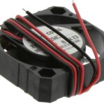 8019895816 F410T-12MC, Fan Tubeaxial 12VDC Square - 40mm L x 40mm H Sleeve 5.3 CFM (0.148m³/min) 2 Wire Leads Hirschmann
