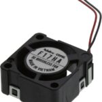 8019901049 F17HA-05HC, Fan Tubeaxial 5VDC Square - 17mm L x 17mm H Sleeve 0.636 CFM (0.018m³/min) 2 Wire Leads Hirschmann