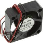 8019861844 F310R-12LLC, Fan Tubeaxial 12VDC Square - 30mm L x 30mm H Sleeve 2.1 CFM (0.059m³/min) 2 Wire Leads Hirschmann