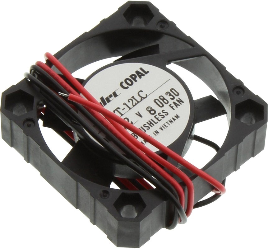 doc004762973 8019900805 F410T-12LC, Fan Tubeaxial 12VDC Square - 40mm L x 40mm H Sleeve 3.9 CFM (0.109m³/min) 2 Wire Leads Hirschmann — изображение 1
