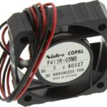 8034001916 F412R-05MB, Fan Tubeaxial 5VDC Square - 41mm L x 41mm H 1 Ball/1 Sleeve 5.3 CFM (0.148m³/min) 2 Wire Leads Hirschmann