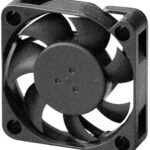 8001525925 MC002686, DC Axial Fan, 12 V, Square, 40 mm, 10 mm, Vapo Bearing, 7 CFM Hirschmann