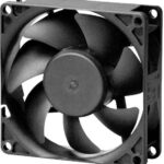 8001525610 MC002708, DC Axial Fan, 12 V, Square, 80 mm, 25 mm, Vapo Bearing, 37 CFM Hirschmann