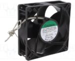 8005833307 CF4113MBL-000U-ABD, Fan Tubeaxial 100/240VAC Square - 120mm L x 120mm H Ball 90.1 CFM (2.52m³/min) 2 Wire Leads Hirschmann — изображение 2