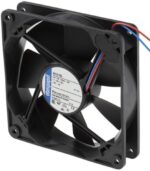 8006091199 4412FGL, Fan Tubeaxial 12VDC Square - 119mm L x 119mm H Sintec 55.0 CFM (1.54m³/min) 2 Wire Leads Hirschmann — изображение 4