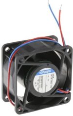 8005881903 612JH, Fan Tubeaxial 12VDC Square - 60mm L x 60mm H Ball 41.2 CFM (1.15m³/min) 2 Wire Leads Hirschmann — изображение 2