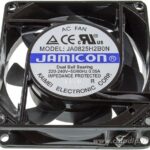 8662319385 JA0825H2S0N-T (JA0825H2S010N- T-R)(клемма)220V (80х80х25) S(втулка) CFM13,93/dBA16,6 Jamicon вентилятор Hirschmann