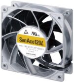 8006997206 9LG1212P1G001, Fan Tubeaxial 12VDC Square - 119mm L x 119mm H Ball 247.0 CFM (6.92m³/min) 4 Wire Leads Hirschmann — изображение 4