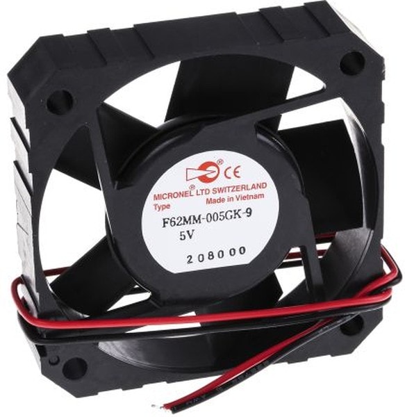 doc005265051 8002722756 F62MM-005GK-9, F62MM-9 Series Axial Fan, 5 V dc, DC Operation, 22m³/h, 1.9W, 200mA Max, 62 x 62 x 15mm Hirschmann — изображение 1