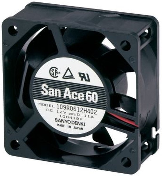 doc005301623 8006140126 109P0605M702, Fan Tubeaxial 5VDC Square - 60mm L x 60mm H Ball 10.6 CFM (0.297m³/min) 2 Wire Leads Hirschmann — изображение 1