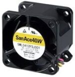8002714936 9WP0412F6002, 9WP Series Axial Fan, 12 V dc, DC Operation, 11m³/h, 720mW, 60mA Max, IP68, 40 x 40 x 20mm Hirschmann — изображение 2