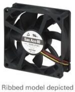 8006920157 9S0812M4011, Fan Tubeaxial 12VDC Square - 80mm L x 80mm H Ball 29.3 CFM (0.820m³/min) 3 Wire Leads Hirschmann — изображение 2