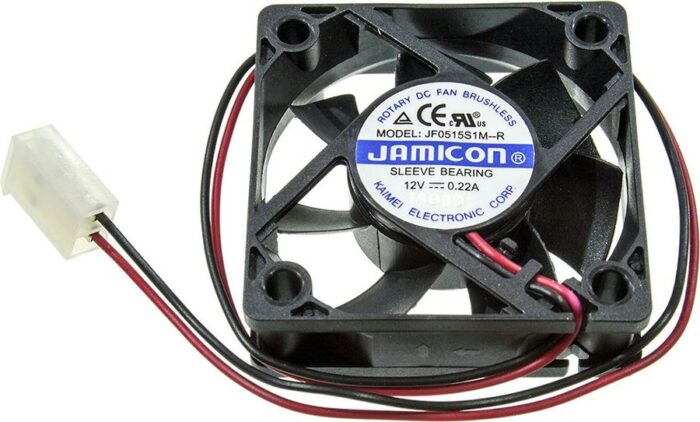 8007034957 JF0515S1M-R, Вентилятор осевой, 12В, 50х50х15мм подшипник скольжения Hirschmann — изображение 4