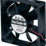 8057660448 Вентилятор Sanyo Denki 9A0812S4011 12V 0.18A 80X25 3pin Hirschmann