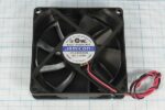 8009976910 Вентилятор 80x80x20, напряжение 12В, ток 0.15А, выводы 2L, подшипник скольжения, KF0820H1H-R Hirschmann