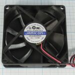 8009976910 Вентилятор 80x80x20, напряжение 12В, ток 0.15А, выводы 2L, подшипник скольжения, KF0820H1H-R Hirschmann