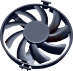 8004501468 Кулер (вентилятор) для видеокарты AMD Radeon RX 470 (93 мм по ободу) Hirschmann — изображение 2