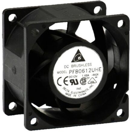 8006081431 PFB0624SHE, Fan Tubeaxial 24VDC Square - 60mm L x 60mm H Ball 43.6 CFM (1.22m³/min) 2 Wire Leads Hirschmann