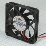 8025949359 Вентилятор 60x60x10, напряжение 12В, мощность 2.0 Вт, выводы 2L, подшипник скольжения, KF0610H1M-R Hirschmann