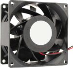 8006085522 OD8038-24HBIP68, Fan Tubeaxial 24VDC Square - 80mm L x 80mm H Ball 69.4 CFM (1.94m³/min) 2 Wire Leads Hirschmann — изображение 2