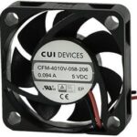 8004803709 CFM-4020V-180-275, DC Fans 12Vdc 0.96W 10.8CFM DC Axial 40x40x20mm Hirschmann