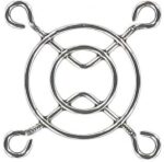 8004890776 08149, Fan Accessories 40mm Wire Form Fan Guard, Bright Nickel Chrome Finish Hirschmann