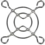 8004890776 08149, Fan Accessories 40mm Wire Form Fan Guard, Bright Nickel Chrome Finish Hirschmann