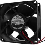8004628176 OD8032-48HBIP68, DC Fans DC Axial Fan, 80x80x32mm, 48VDC, 77CFM, 7.8W, 0.16A, 50dBA, Ball, Wire, IP68 Hirschmann
