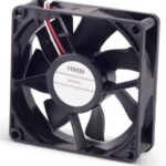 8005794922 08025SS-12N-AT-D0, Fan Tubeaxial 12VDC Square - 80mm L x 80mm H Sleeve 41.3 CFM (1.16m³/min) 3 Wire Leads Hirschmann