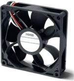 8008715655 08020SA-12M-AL-00, Fan Tubeaxial 12VDC Square - 80mm L x 80mm H Ball 40.0 CFM (1.12m³/min) 3 Wire Leads Hirschmann — изображение 2