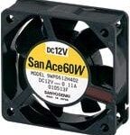 8323135348 9WP0612H4011,DC Axial Fan, 12 V, Square, 60 mm, 25 mm, Ball Bearing, 18.7 CFM Hirschmann
