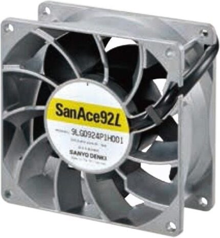 8007269767 9S0924M4011, DC Fans DC Axial Fan, 92x92x25mm, 24VDC, Silent Series, Ribless, Tachometer Hirschmann