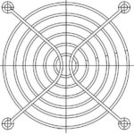 8004681105 08189, Fan Accessories 92mm Wire Form Fan Guard, Bright Nickel Chrome Finish Hirschmann