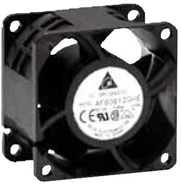 doc006646286 8005781850 AFB0612HHE-T500, Fan Tubeaxial 12VDC Square - 60mm L x 60mm H Ball 46.2 CFM (1.29m³/min) 2 Wire Leads Hirschmann — изображение 1