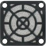 8005880222 09150-F/45, 40mm Sq Fan Filter Guard Assembly Plastic 3 Rings Hirschmann