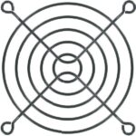 8004890783 08172-02, Fan Accessories 80mm Wire Form Fan Guard, Black E.D. Finish Hirschmann