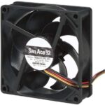 8008645919 9HV0924P4H0011, Fan Tubeaxial 24VDC Square - 92mm L x 92mm H Ball 97.1 CFM (2.72m³/min) 4 Wire Leads Hirschmann