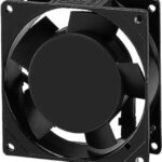 8004668391 SF11592-1092HBL.GN, AC Fans Axial Fan, 92x92x25mm, 115VAC, 30/37CFM, 0.13/0.19"H2O, Ball, Wire Hirschmann