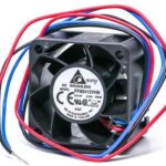 8034069608 FFB0412VHN-BR00, Fan Tubeaxial 12VDC Square - 40mm L x 40mm H Ball 15.8 CFM (0.442m³/min) 3 Wire Leads Hirschmann