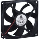 8033938640 AFB0924HD-R00, Fan Tubeaxial 24VDC Square - 92mm L x 92mm H Ball 54.6 CFM (1.53m³/min) 3 Wire Leads Hirschmann