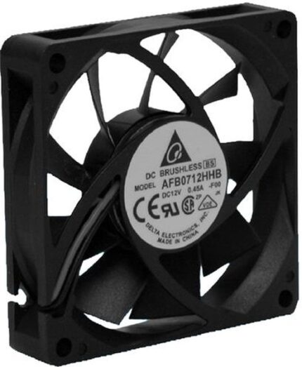8004746782 AFB0724LB, DC Fans DC Tubeaxial Fan, 70x15mm, 24VDC, Ball Bearing, Lead Wires, Locked Rotor Sensor Hirschmann