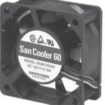8057718509 Вентилятор Sanyo Denki San Cooler 60 9A0624S402 24V DC 0.08A 60X25 2pin Hirschmann