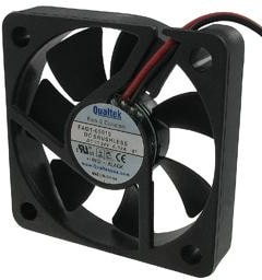 8006004856 FAD1-05010CBLW11, Fan Tubeaxial 12VDC Square - 50mm L x 50mm H Ball 8.0 CFM (0.224m³/min) 2 Wire Leads Hirschmann