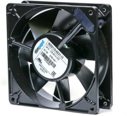 8006904913 W2G115-AE31-13, Fan Tubeaxial 24VDC Square - 127mm L x 127mm H Ball 130.0 CFM (3.64m³/min) 2 Terminals Hirschmann