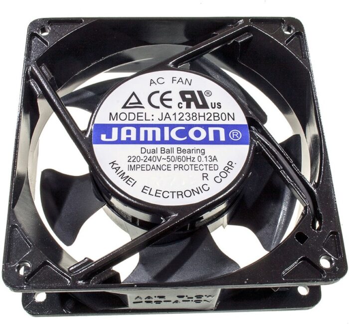 8781983652 JA1238H2B0N-T (JA1238H2B010N- T-R)(клемма) 220V (120х120х38) B(подшипник) CFM85/dBA45 Jamicon вентилятор Hirschmann — изображение 6