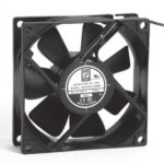 8004628175 OD8025-12HB02A, DC Fans DC Fan, 80x80x25mm, 12VDC, 40CFM, Ball, 2xWire 24AWG, Alarm Output Hirschmann